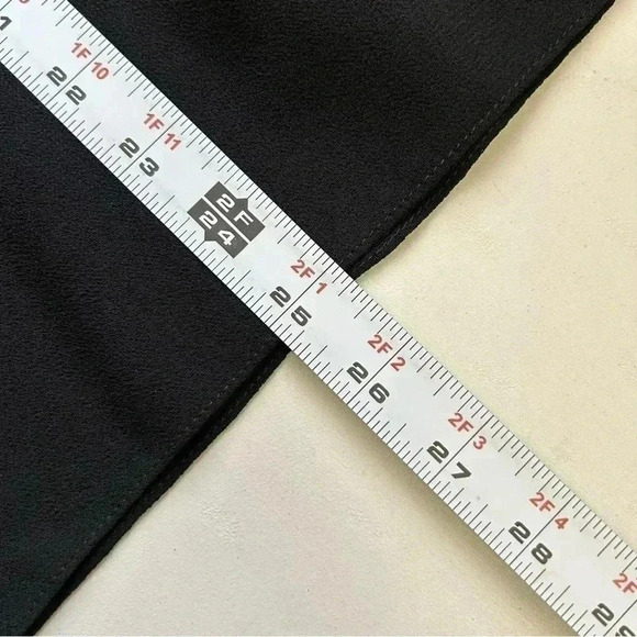 Vintage Marsellis Sheer Blouse Ruffle Collar Open Long Sleeve Black Medium - Picture 10 of 14